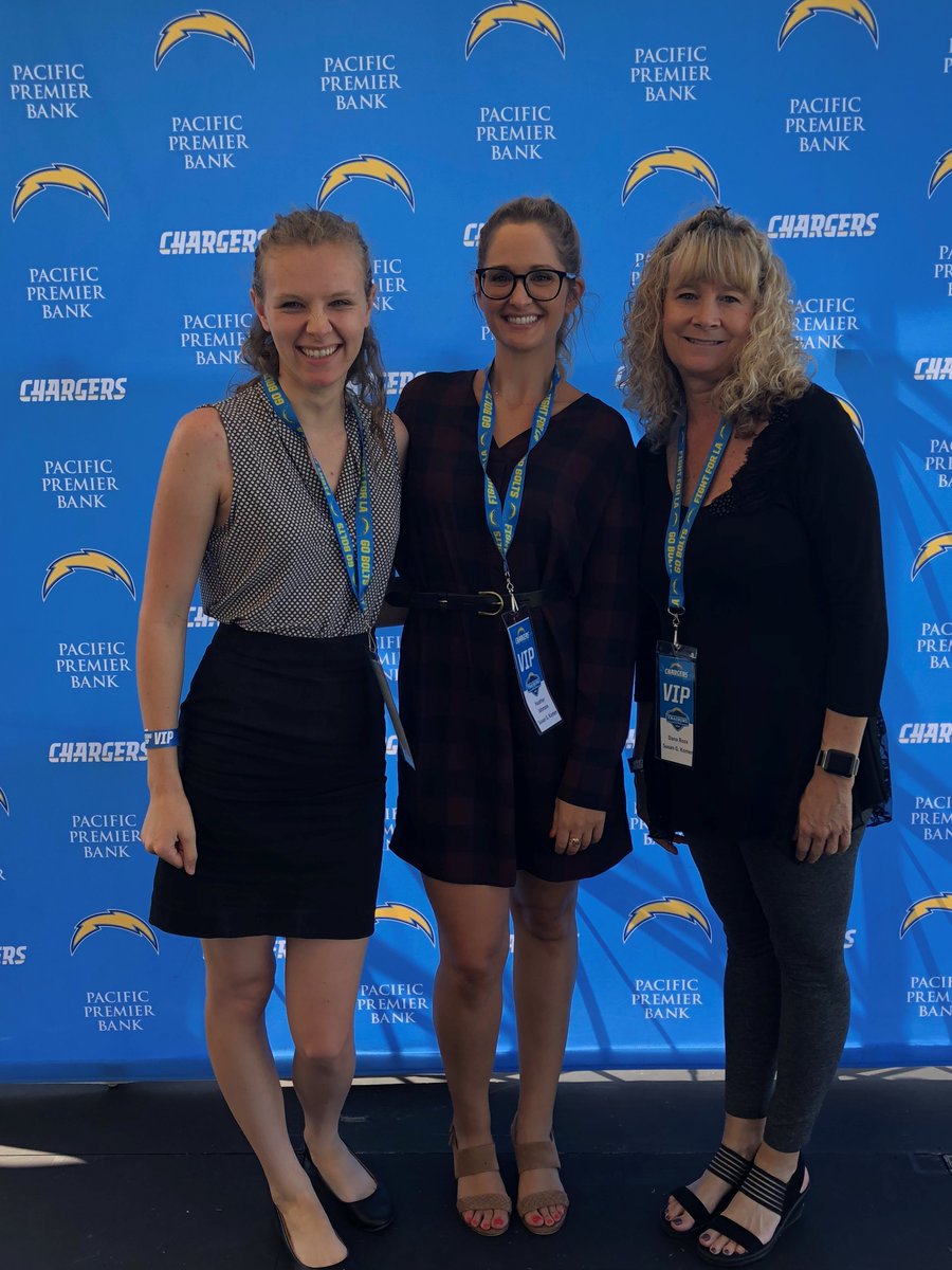 Rutan's marketing team supporting our client @Chargers at their training camp in Costa Mesa!