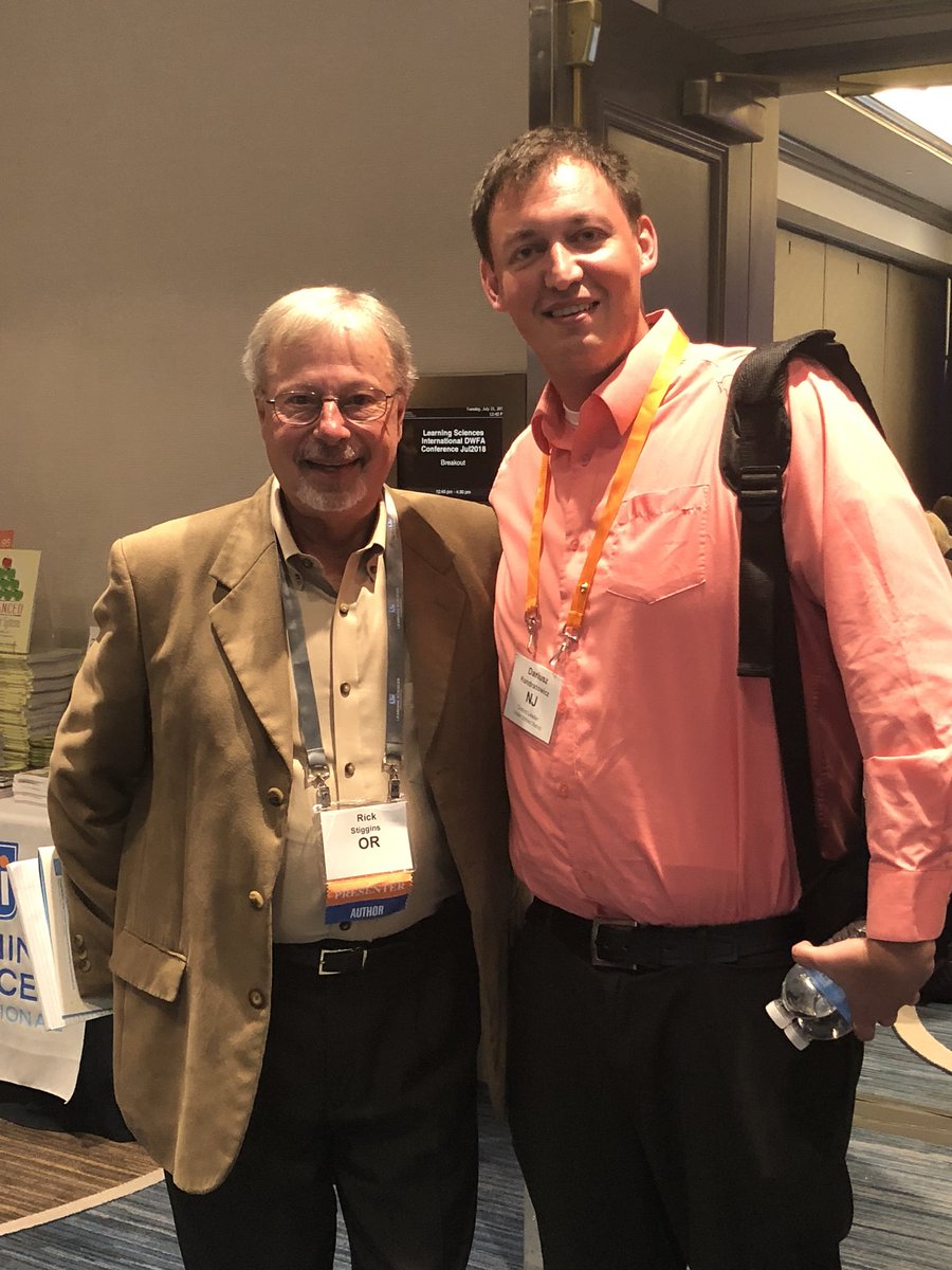 Got to meet the assessment supermind Rick Stiggins today! #DWFA18