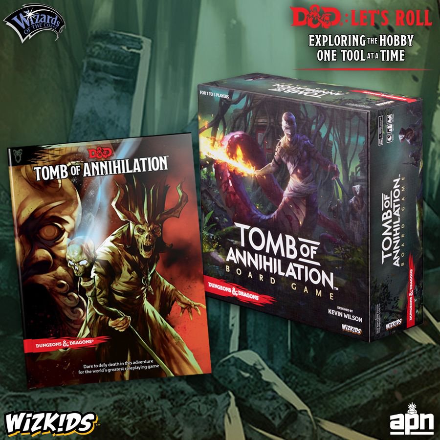 ActivePlayerNet's tweet photo. Take a quick tour of the volcanic tropical island setting of Chult with the Tomb of Annihilation Board Game from @wizkidsgames and face the classic Dungeons & Dragons arch lich villain, Acererak! @Wizards_DnD #dnd #dndletsroll #letsroll #gaming #TombOfAnnihilation #boardgames https://t.co/5Hl5Qtfmgk