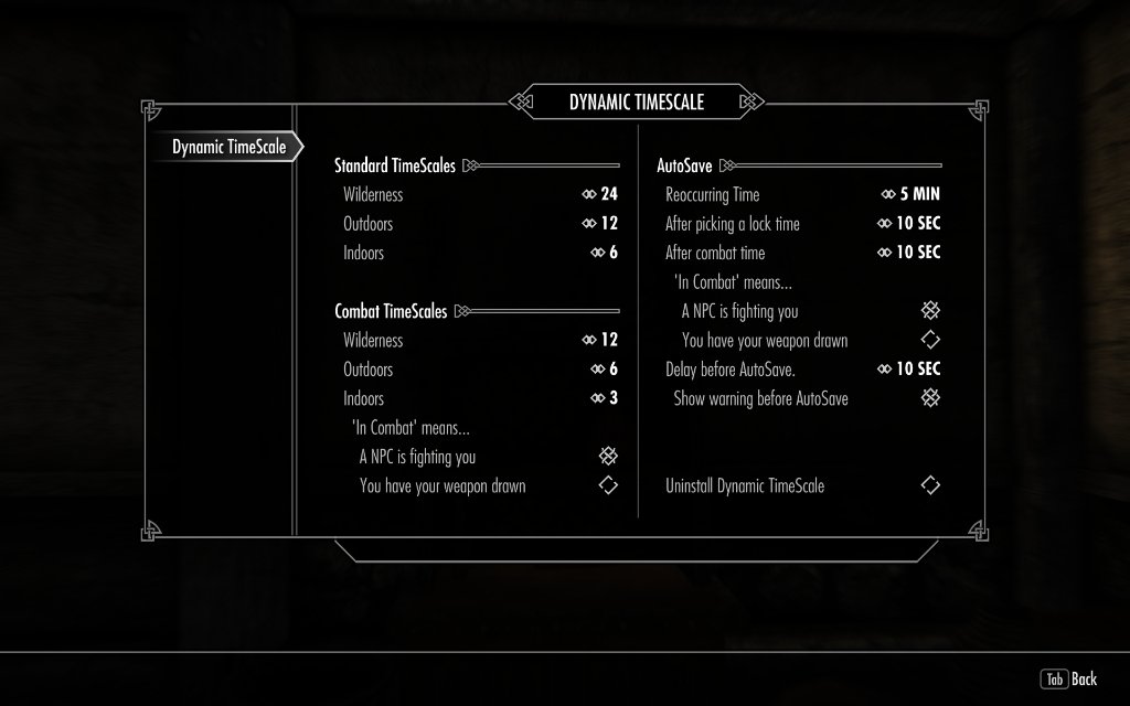 "Dynamic Timescale" for #SkyrimSpecialEdition allows you to dynamically change how quickly time passes based on what you're doing 

2nex.us/Vh8O30lbs7S

#NexusMods #SkyrimMods #TESV #TESVMods