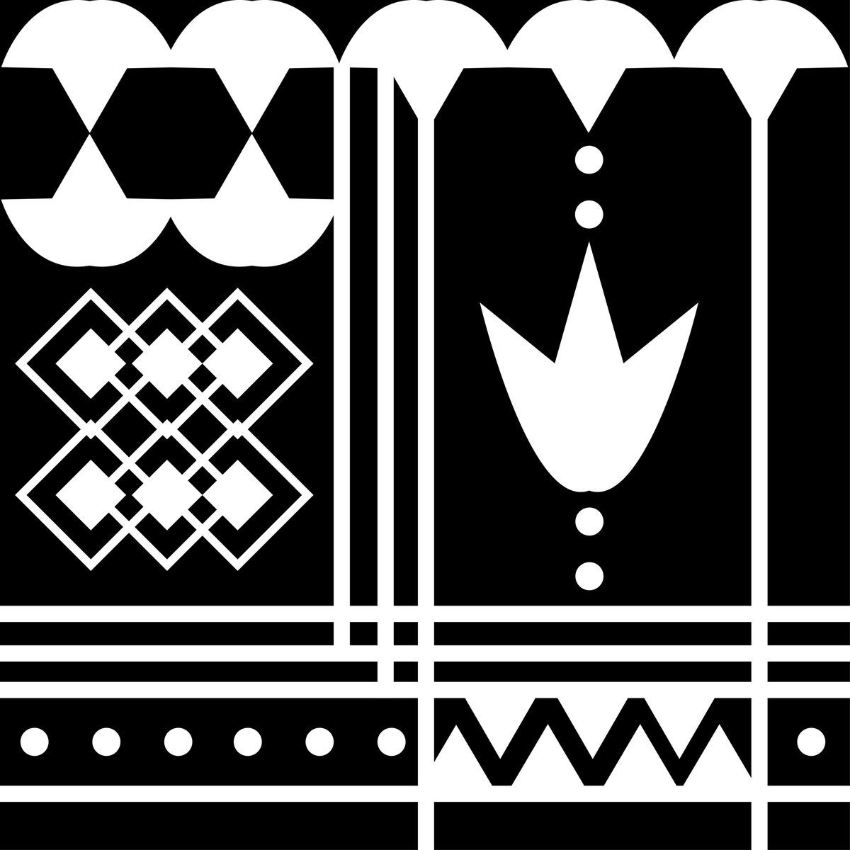 AshNieman's tweet photo. Urn designs meant to wrap around a base. Sometimes it's just fun to make patterns https://t.co/yOfSFIQvOn