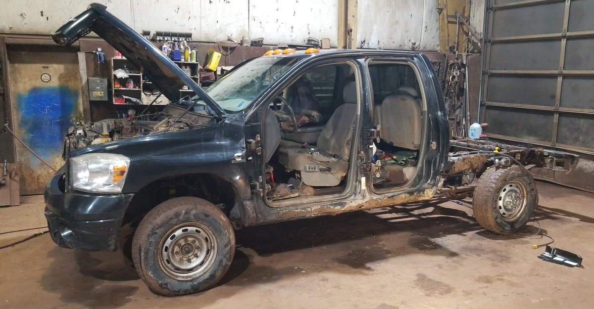 Winter farm truck overhaul turned into a spring project, then a summer one. Hopefully get another 10 years out of it.