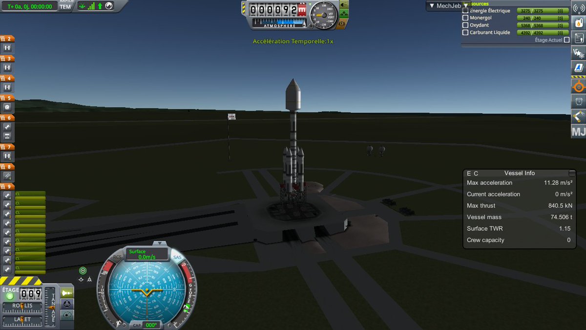 PDG_Agamilight's tweet photo. C'est partie pour la nouvelle constellation #JUWAL-SATCOMv1 les 4 premier satellite son lancer par un lanceur @JUWAL_Compagny JL1.4 avec la nouvelle version des EAL (étage décélération liquide)!
#KSP @KSC_fr https://t.co/ILl33Hu11w