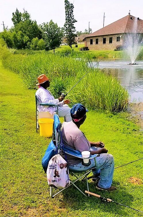HeartisLongview's tweet photo. Heartis Longview has it all, including a stocked pond! These nice ladies dropped by to test their luck and enjoy this beautiful day. According to them, even a bad day fishing is better than a good day doing something else! #FishingTherapy https://t.co/srImhygRbS