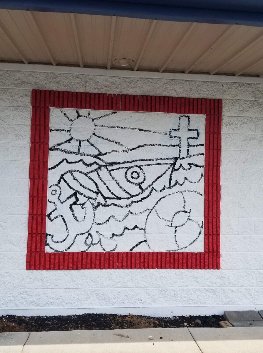 RCCelebrates's tweet photo. Our second mural location is prepped, primed, outlined, and ready for color! Help us paint on Monday, August 6th at 10am! @lakewoodsfurniture @sherwinwilliams #rcmurals #celebratecommunity #covertheearth https://t.co/F8teR9Z3dz