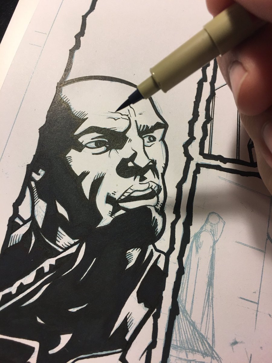 yardsaleartist's tweet photo. More #inking is going down on #ColdLightning issue #2 because @VanAllenPlexico never gives me a break. 😅
Pencils by Wendell Cavalcanti
#makingcomics #indiecomics https://t.co/QN7llC26Zv