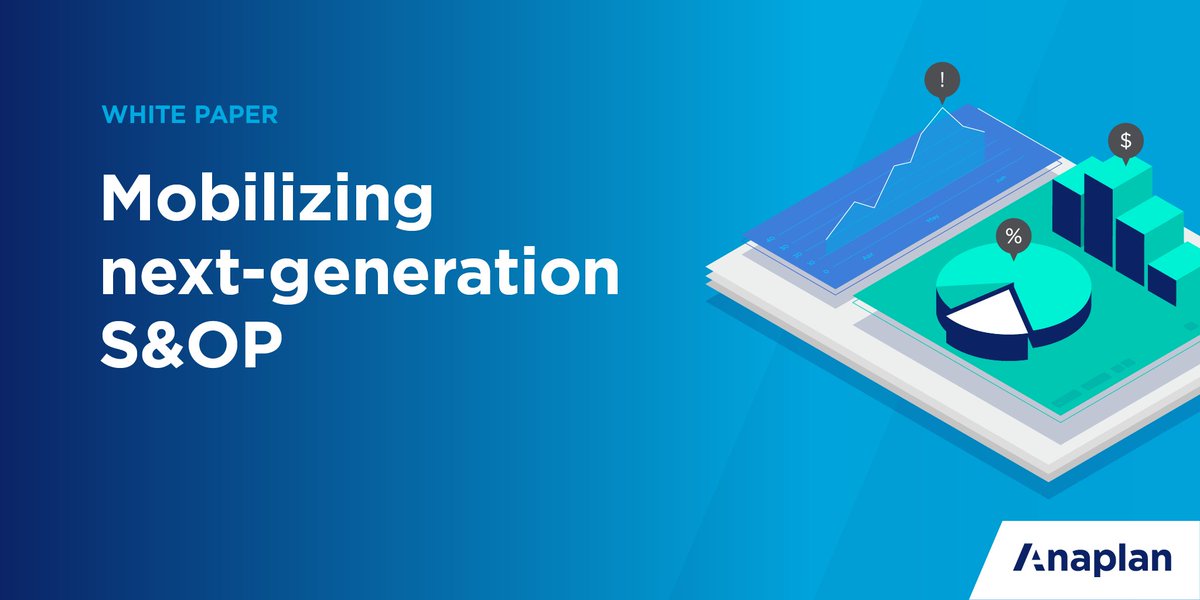 anaplan's tweet photo. Yesterday’s S&amp;OP process can’t keep up with today’s market. Let’s talk about the keys to mobilizing next-generation S&amp;OP: https://t.co/B4VxXOaKxJ #supplychain https://t.co/K4FKMmtBG8