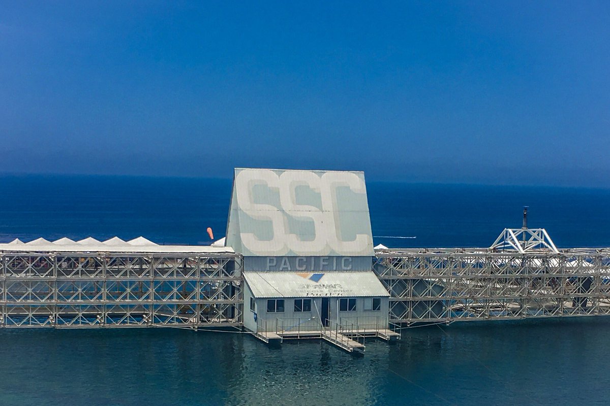 Can anyone ask for a better view? Our practice run has been rescheduled for 6:30.
@AUVSIFoundation <a href="/sdcitycollege/">SanDiegoCityCollege</a> 
#Robosub #RoboSub18 #robotics #sandiegocitycollege