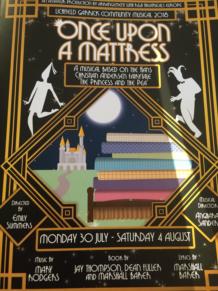 In Lichfield for #onceuponamattress from the @The_Garrick community musical. A cast of over 50 local actors bringing this Hans Christian Anderson inspired piece to life. Listen to breakfast on @RadioTamworth tomorrow and I’ll tell you more.