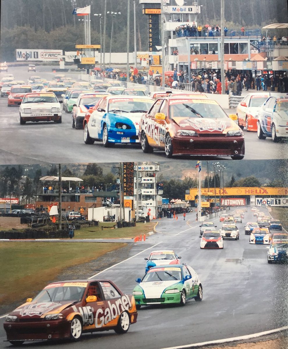 tc2000colombia's tweet photo. Qué tal esta foto? Partida de la primera carrera del chase de TC 2.000 Colombia en 2009 y otra partida. Lidera @Merjech, Campeón del Chase Francesco Galvis. https://t.co/Wpokaz6e7P