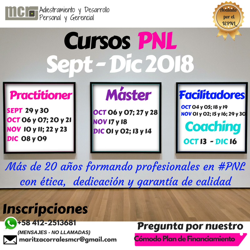 maritzamcr's tweet photo. ¿ Y tu Ya estas inscrito para alguna de nuestras próximas #FormacionesPNL?.
.
#MCRCoaching #MCRAdiestramientoYDesarrollo #PNL #CursosPNL #CambiaConPNL #MundoPNL #CertificacionesPNL #ConAvalIEPNL
.
📲 0412-2513681
(SOLO MENSAJERÍA - NO LLAMADAS).
📩 maritzacorralesmcr@gmail.com. https://t.co/FjHFuYV0XT