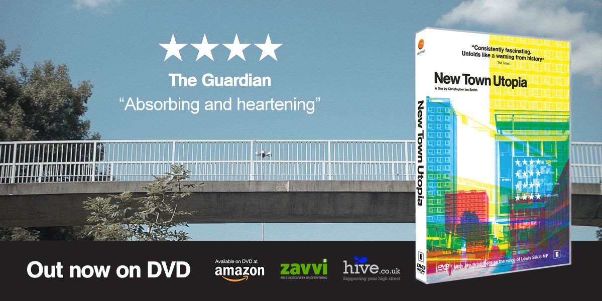 New Town Utopia is now available on DVD from all the places you can buy DVDs. Go on treat yourself!

Amazon - buff.ly/2OusaSd
Zavvi - buff.ly/2mZFSQB
Hive - buff.ly/2OsJJC2
