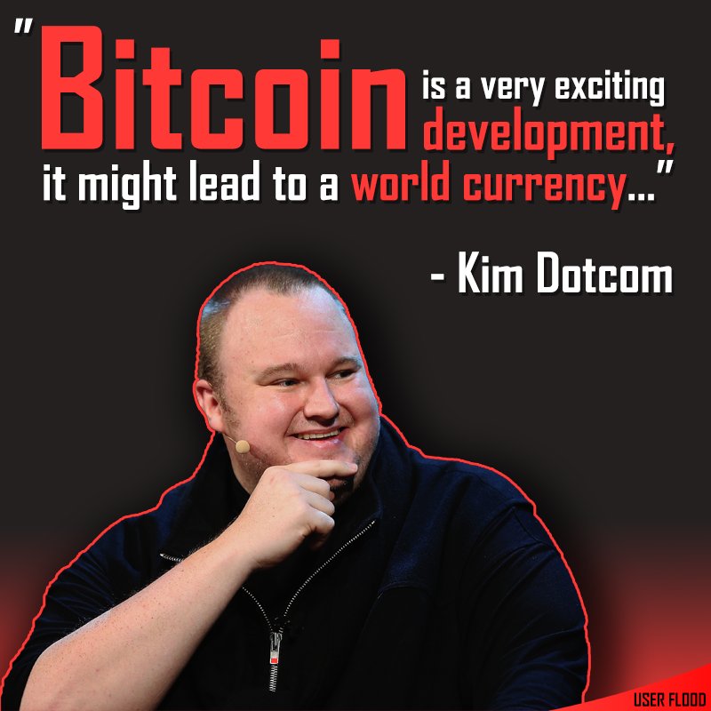UserFloodAgency's tweet photo. Kim Dotcom, founder of #Megaupload, talking about #Bitcoin. 

#KimDotcom #Blockchain #cryptoquotes $btc #altcoin #cryptocurrency https://t.co/1Z7KKaCGap