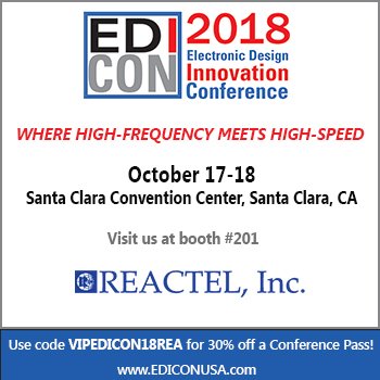 ReactelJim's tweet image. Join Reactel at #EDICONUSA2018 for the latest in innovative RF &amp;amp; Microwave Filters, Multiplexers and Multifunction Assemblies.  Booth 201 is the place to be while in Santa Clara!  You just may see @RankinCompSales working a shift with me in our booth.