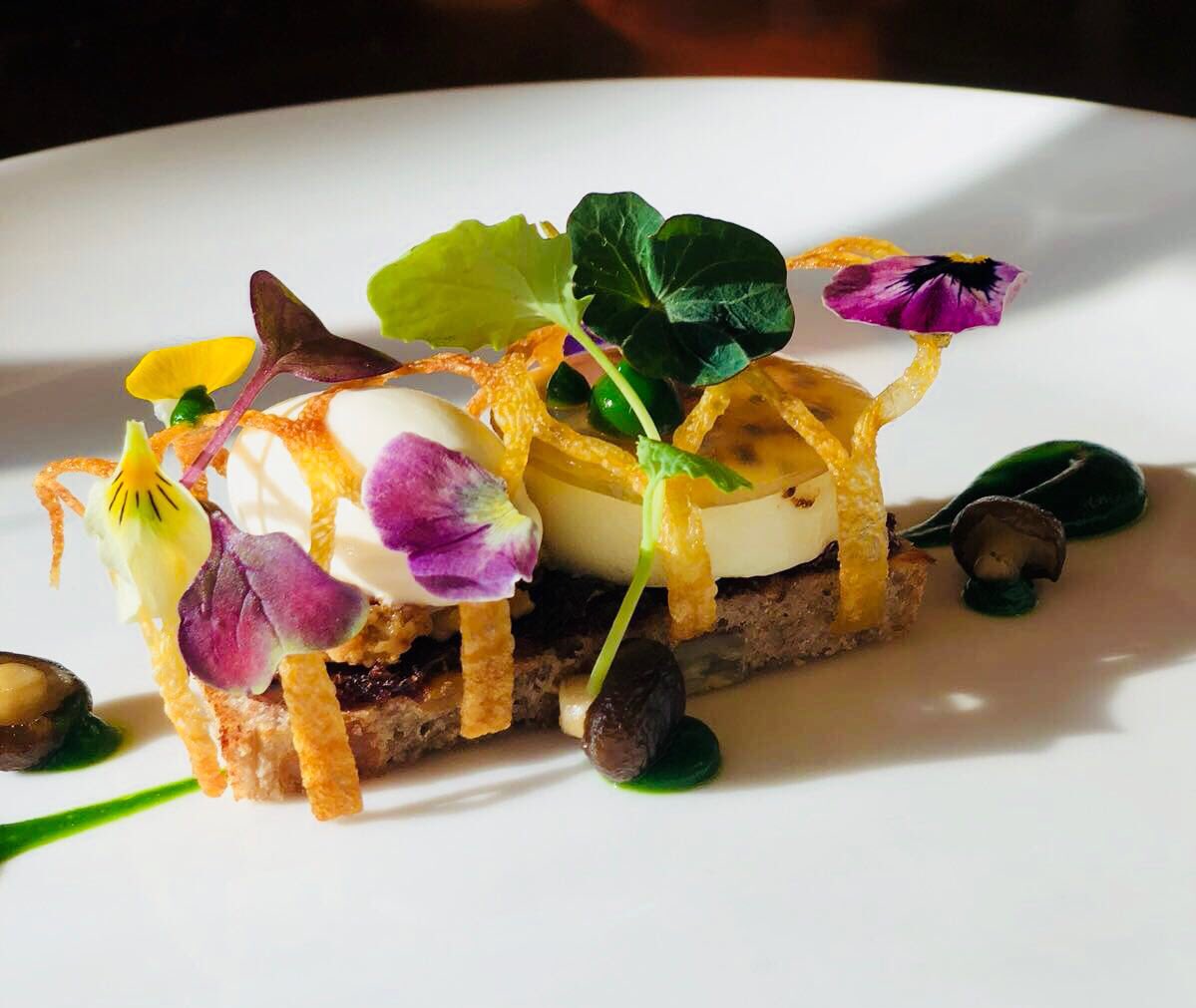 Forelles Restaurant (@foodatfishmore) on Twitter photo Couple of new #vegetarian dishes. Courgette Flower & Red Pepper Quinoa and a warm Goats Cheese Brûlée with Goats Cheese Ice cream.Staff tasting☑️wines matched from <a href="/TannersWines/">Tanners Wines</a> & <a href="/ianjuckes/">Juckes of Worcester</a>☑️Menus printed☑️ yummy☑️#ludlow #finedining #Shropshire #tastingmenu #wineflight Couple of new #vegetarian dishes. Courgette Flower & Red Pepper Quinoa and a warm Goats Cheese Brûlée with Goats Cheese Ice cream.Staff tasting☑️wines matched from <a href="/TannersWines/">Tanners Wines</a> & <a href="/ianjuckes/">Juckes of Worcester</a>☑️Menus printed☑️ yummy☑️#ludlow #finedining #Shropshire #tastingmenu #wineflight