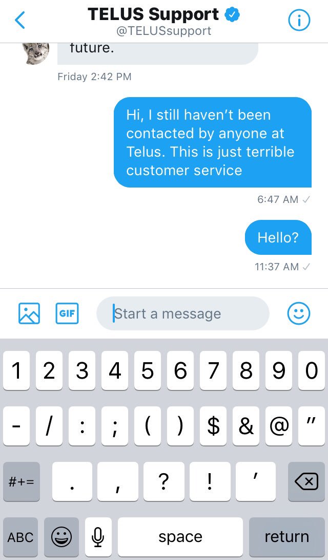 KitWong89's tweet photo. @TELUS @TELUSsupport How is it that a customer who wants to upgrade their service is not being responded to over multiple mediums, and has been following up with your representatives for MONTHS. #OnHold #CustomerServiceFail #WellGetBackToYou... https://t.co/jMDEfbvQQX