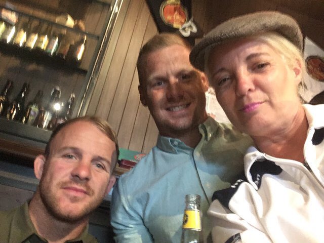 RossBlackBurn89's tweet photo. Not only did those @FevRovers lads have a stormer of a game against @TOwolfpack, they had my 57yr old step mum after them 😂 made her years lads cheers @jaywalton21 @luke17cooper @hardylion4 @Wildie067 @Kealcarlile @locky86 @ShaunRobbie 👍🏻 #UpTheRovers #FevFamily 💙 https://t.co/Wi1YOJoDQs