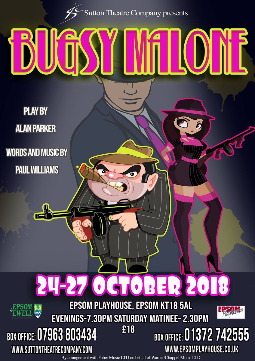 SuttonTheatre's tweet photo. Bugsy Malone - 24th-27th October at @EpsomPlayhouse

https://t.co/oP3X3bDcCr

#Bugsy #BugsyMalone #Bugsy2018 #Epsom #EpsomPlayhouse #amdram #musical #musicaltheatre #dance #singing #Sutton #Surrey #localtheatre https://t.co/V8uiCTaTVx