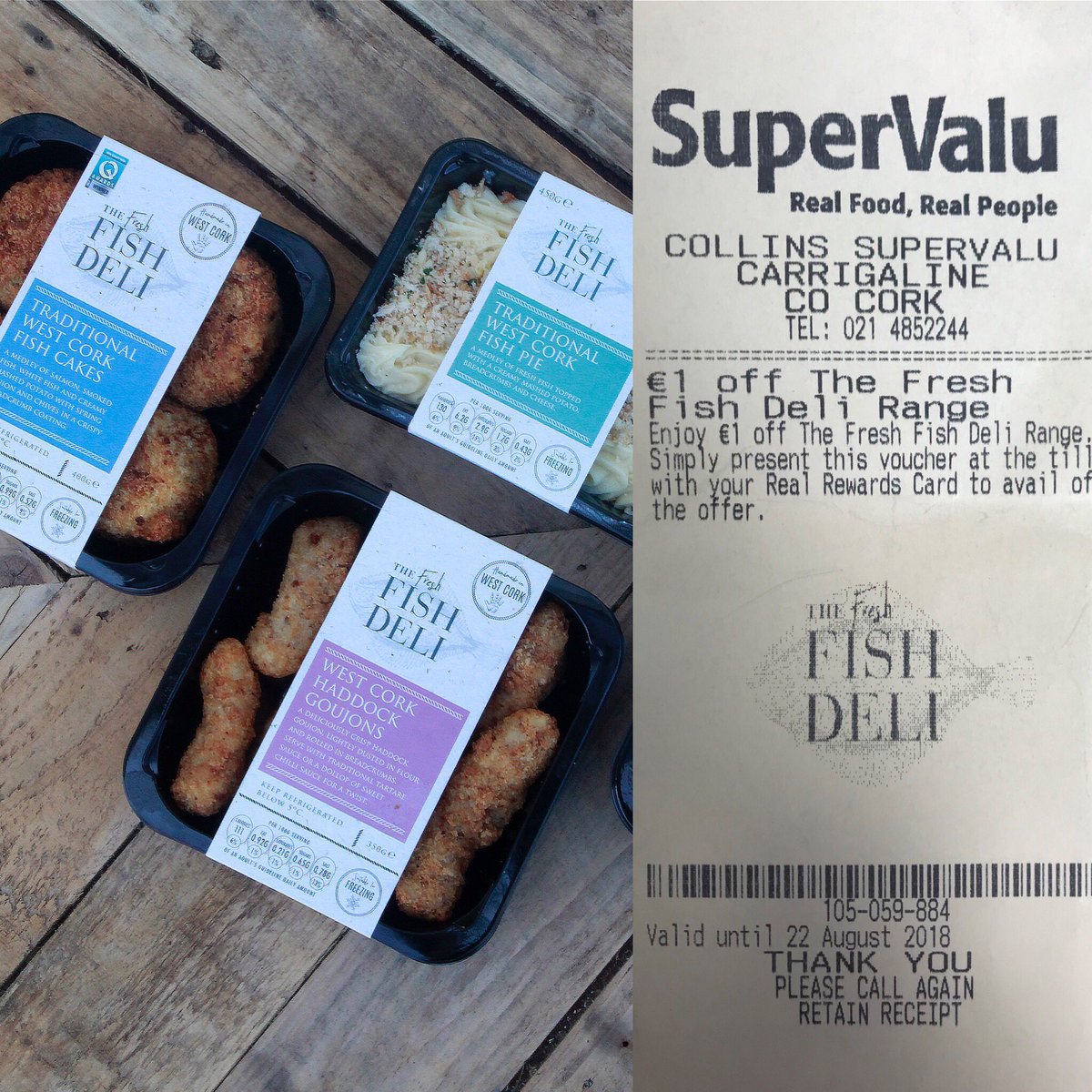 Get down to your local @SuperValuIRL store & purchase any #readymeal or #convenience product and receive a voucher for €1 off your next @the_fresh_fish_deli purchase. #localsuppliers #FoodAcademy #stockupnow