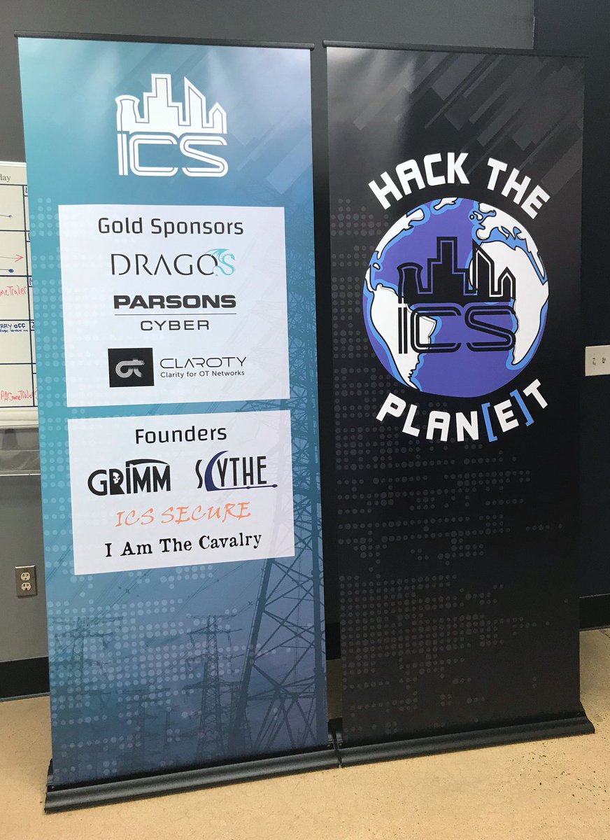ICS_Village's tweet photo. 1/2 We hope to see a lot of people next week @defcon !Remeber we are over at the Flamingo with a few other villages.We could not have done this without awesome sponsors! @DragosInc @ParsonsCorp @ClarotyLtd @grimmcyber @scythe_io @nozominetworks @VeracityIO @sec_matters @PFPcyber https://t.co/7JJbyhBcjk