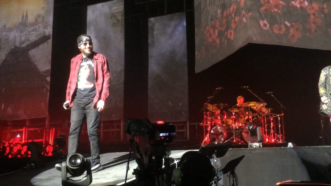 Not the best picture but Happy Birthday M. Shadows!I need to see you again soon!    