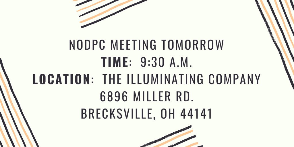 NODPC1's tweet photo. Hope to see you at the meeting tomorrow! :) https://t.co/gOXVtDgzjQ