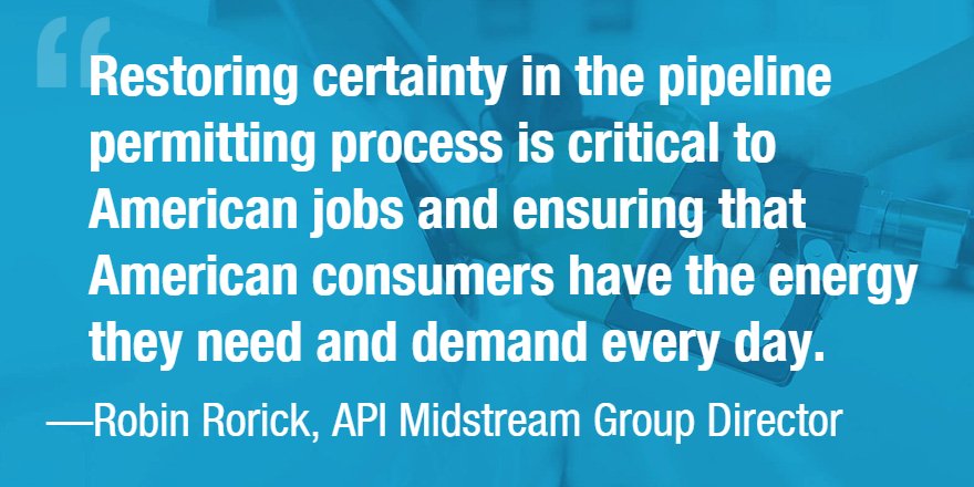 API_News's tweet image. API welcomes Senate action to increase certainty in pipeline permitting process. bit.ly/2KjV3NS