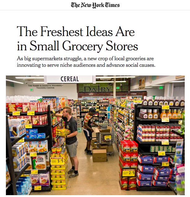 nadagrocery's tweet photo. Exciting news: we're in The @nytimes this morning! Thanks for featuring us and our friends @TheFillery &amp; @theZEROmarket in this fabulous article all about grocery #innovation: https://t.co/aEHoxOEkpa https://t.co/hrmrt5Dkaj