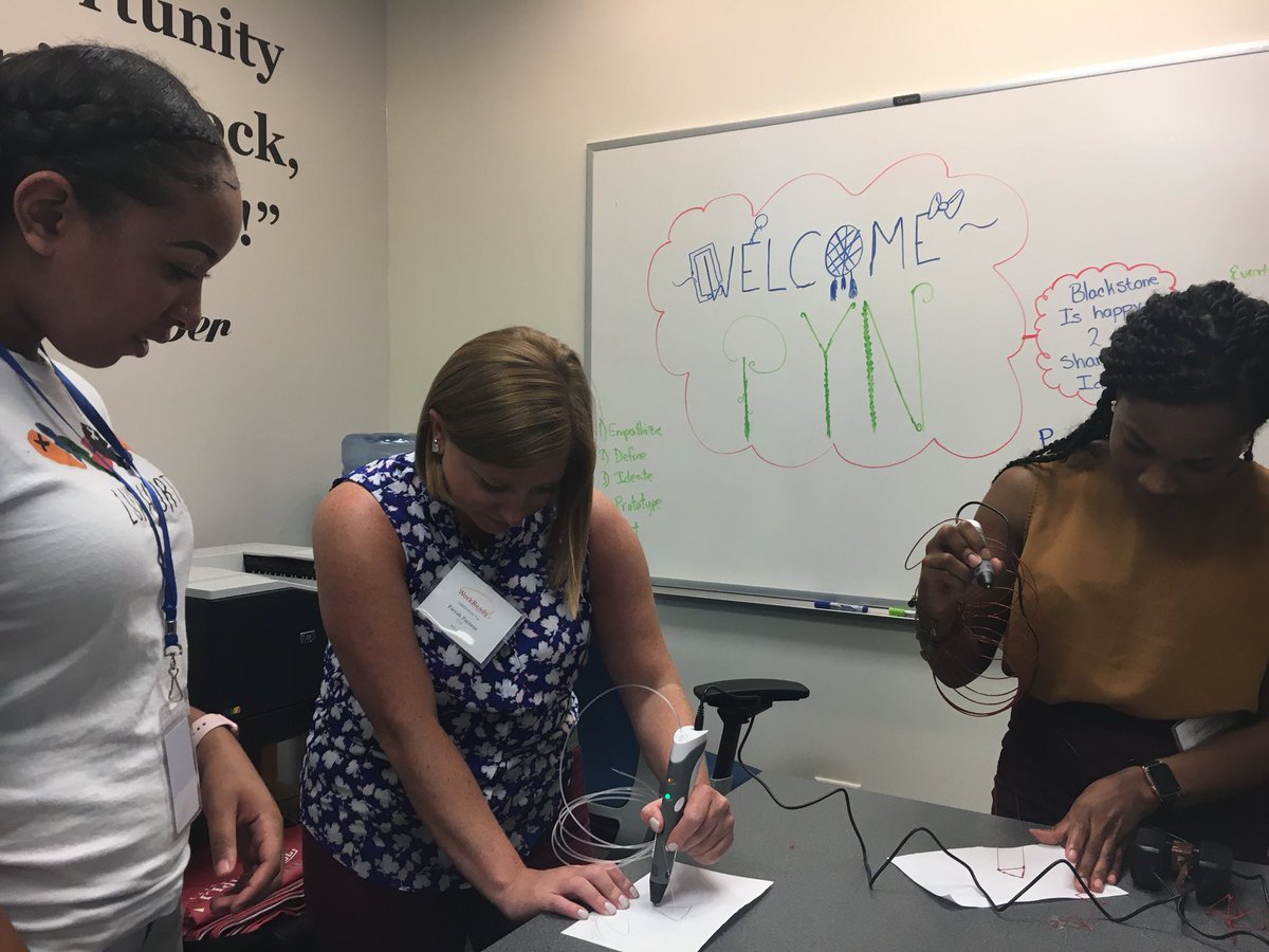 At Temple <a href="/AppsandMaps/">Apps + Maps Studio</a> having some fun with 3D pens! #CelebrateWR