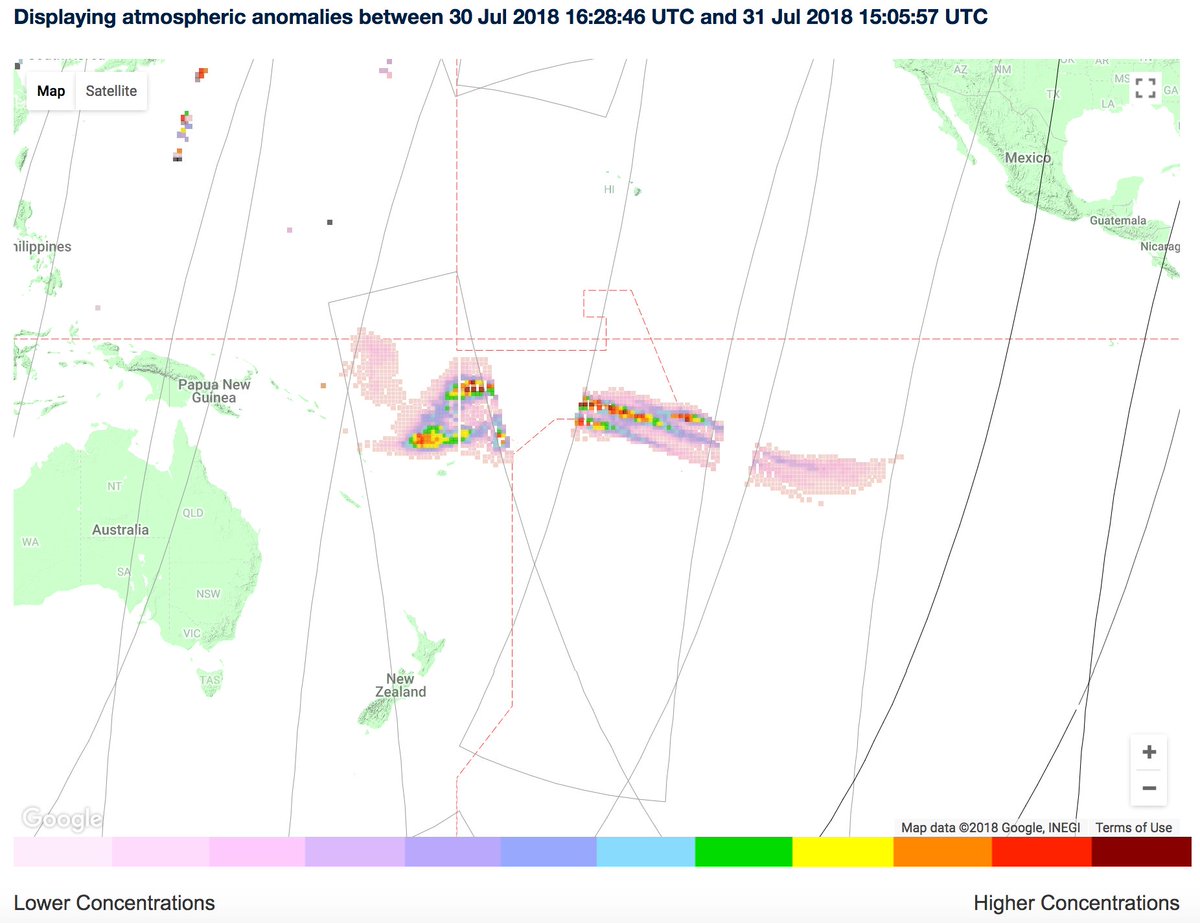 Side by side OMPS from <a href="/simoncarn/">Prof. Simon Carn</a> and IASI B linear retrieval from <a href="/NERC_COMET/">UK COMET</a> nrt-atmos.cems.rl.ac.uk for 31-31 July Impressive volcanic SO2 plume!