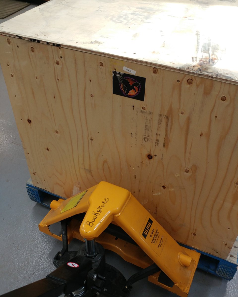 CUSpaceRobotics's tweet image. The small things are what leads to the success of the team. Thanks to the MAE Machine Shop for serving as our main shipping hub year round and the bookstore for always letting us borrow their pallet jack without question.