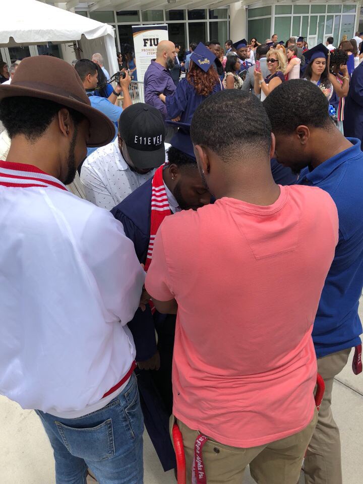 Big Kongrats to our Spring 16’ initiate &amp; chapter Polemarch, Alec LaFlore on graduating from FIU with a Bachelors of Business Administration in Finance. May you continue to keep achieving throughout your lifetime Nupe! ♦️👌🏾 #TPK #Achievement #WeFromTheOXTho #MadeInDade