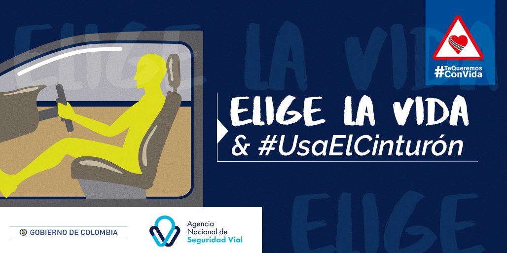 ansvcol's tweet photo. ⚠ A diferencia del cinturón de seguridad, el airbag no te protegerá de salir despedido del vehículo, incluso podría causarte lesiones graves en siniestros viales que impliquen un gran impacto. ✔

📢 Sé precavido #UsaElCinturón‼ https://t.co/xYXzSmKAyD