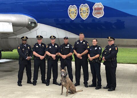 Amazing tribute in honor of Ofc. Joering, Ofc. Morelli, and <a href="/ColumbusPolice/">Columbus Division of Police</a> Ofc. Steven Smith.

Thank you <a href="/cscc_edu/">Columbus State</a> for the dedication of a training jet to recognize their service. 💙