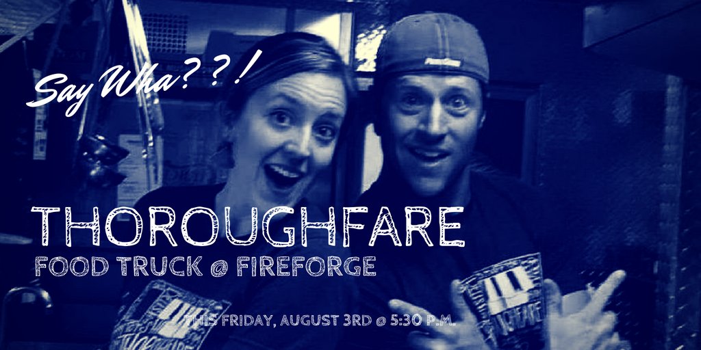 Pumped to host our friends <a href="/thoroughfareft/">ThoroughFARE Food</a> in our biergarden this Friday. Come hungry and thirsty! 

#downtowngvl #gvlbeer #gvlfoodtrucks #yeahthatgreenville