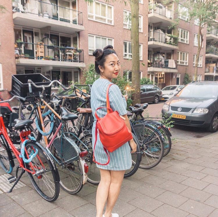 OrsiPR's tweet photo. Red hot! All of our influencers are super chic with the @mywalit Seoul backpack. https://t.co/LJVUWSXP63