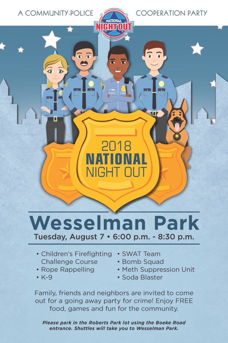 GirlScoutsSWIN's tweet photo. Join GSSI at Wesselman Park Tuesday, August 7, 6:00-8:30 PM for the 2018 National Night Out! We will have fun coloring pages, SWAPS, a Pillow Pet Giveaway, games, and more at our Girl Scout booth. See you there! https://t.co/WsREBLFjNJ