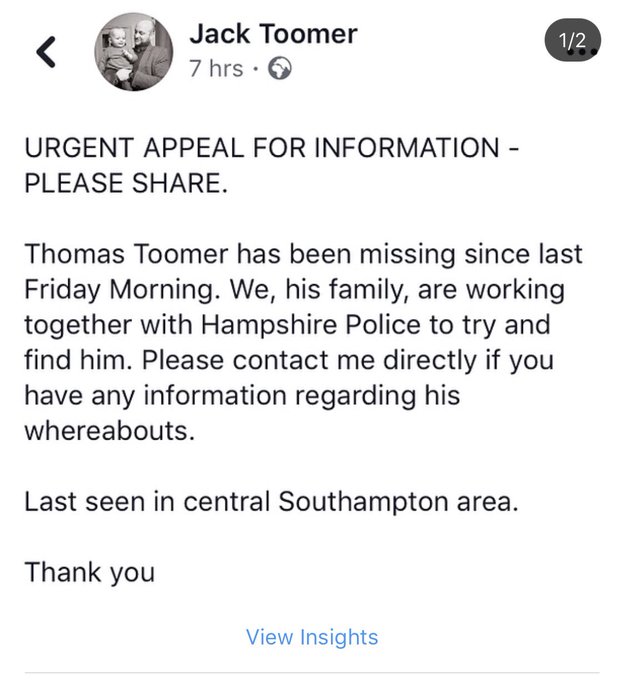 Please share .. 🙏🏼  Trying to find Thomas Toomer from Southampton. If anyone has any information or has<a href="/tag/kinky"class="tags"><span>#kinky</span></a><a href="/tag/glamourmodels"class="tags"><span>#glamourmodels</span></a><a href="/tag/longlegs"class="tags"><span>#longlegs</span></a><a href="/tag/girlsoftwitter"class="tags"><span>#girlsoftwitter</span></a>