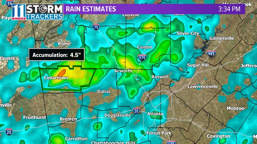 chrisholcomb11alive on twitter wow look at all of that rain in