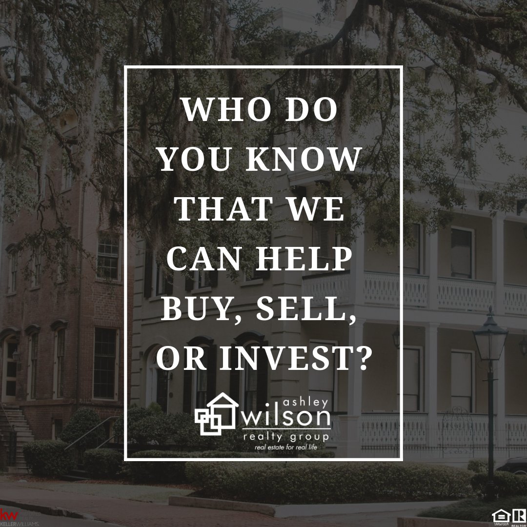 WilsonRealtyGrp's tweet photo. Do you know someone who is ready to buy, sell, or invest in real estate? We would love to help them! #AWRG #TriangleRealtor #RealEstate https://t.co/nPc5hD9vlY