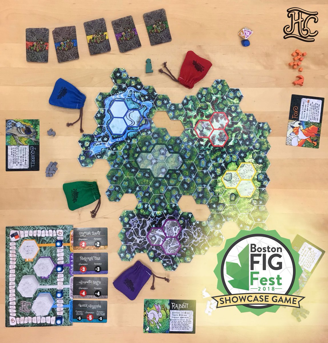 HunkerBoardGame's tweet photo. Great news: Hunker was chosen as a Showcase Game for @BostonFIG! Come on by September 29th to check it out. I’ll be running playtests all day. :) https://t.co/2juGfTFYnE