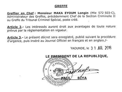 President Paul BIYA tweet media