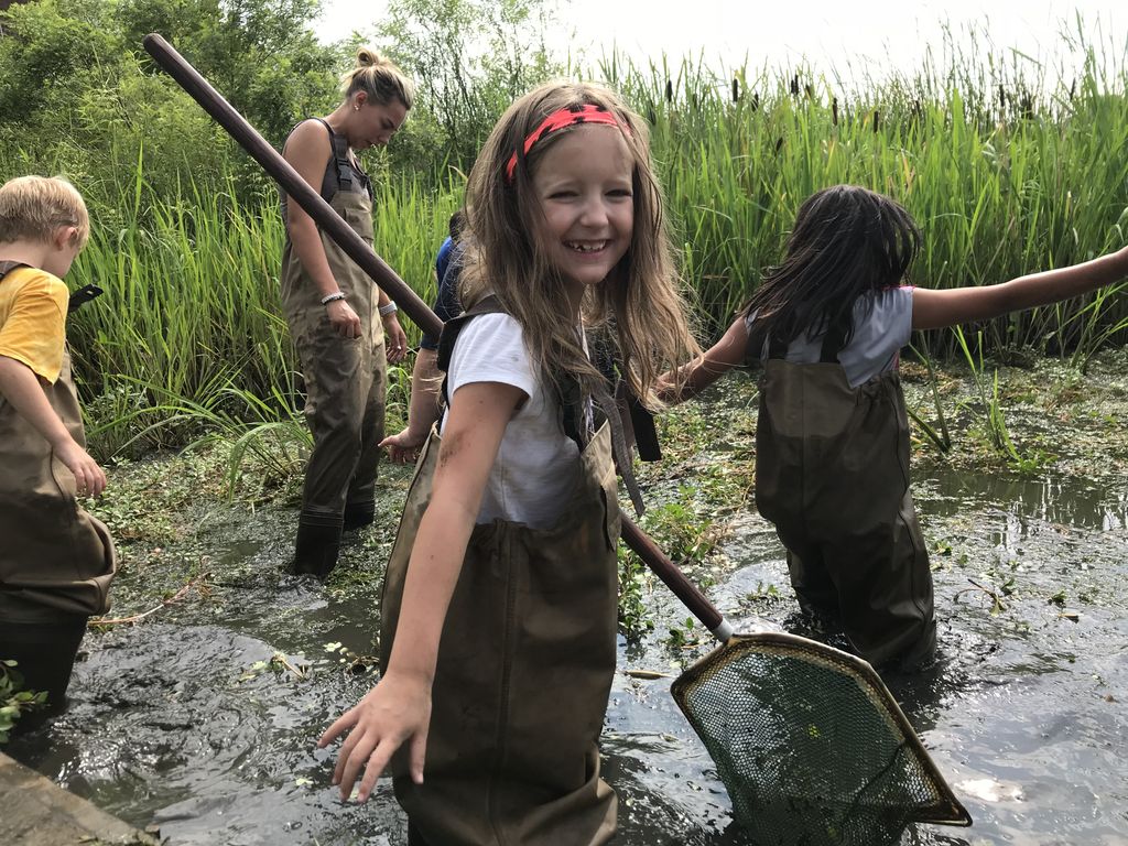 StroudCenter's tweet photo. RT @denaturesociety: Campers with the Mad Scientist camp at DEEC studied aquatic bio and removed the invasive plants from the dip netting pond! #CampPicOfTheDay #DelNatureSummer #DelNatureSociety #DelNatureSummerCamp #Take5Outside https://t.co/O63NspqWsZ