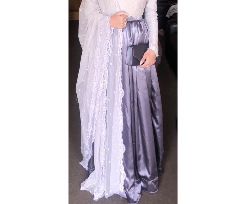 The beautiful @s_raja__ wearing the skirt I made for her  She styled it beautifully allahumma barik 