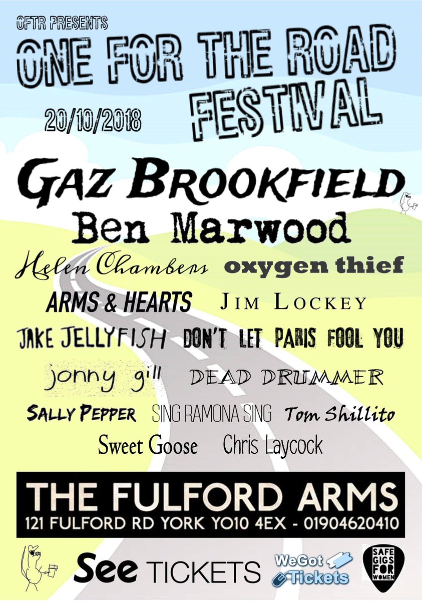 1fortheroaddiy's tweet photo. Incredible scenes. This is down to the last 16 online tickets. @GazBrookfield @benmarwoodmusic @oxygenthiefYEAH @jimlockeymusic @heyjonnygill @hifromjake and loads more, all in one place. For just £10? Madness! Get onto @seetickets right away! https://t.co/YZrCRgjFSA