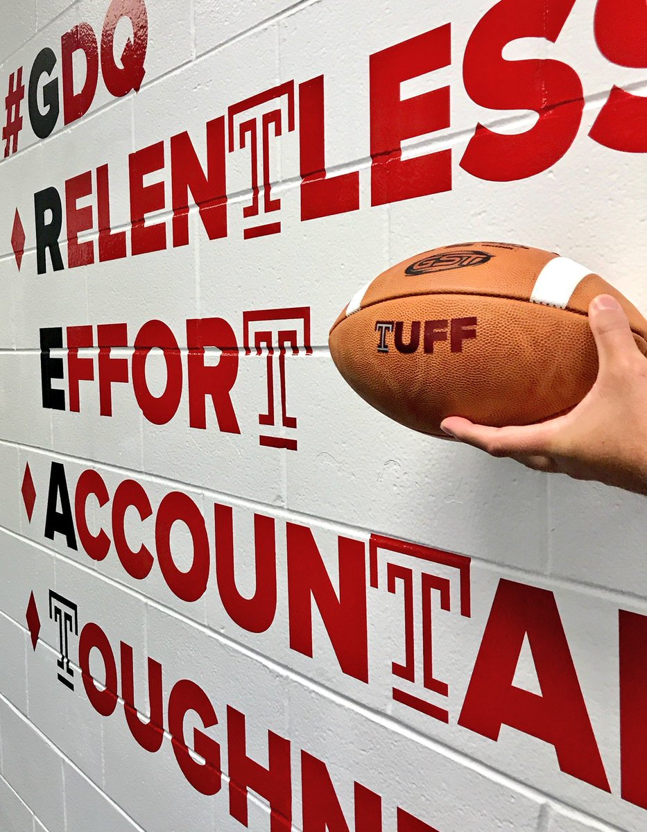 CoachCollins's tweet photo. It’s ALL ABOU’][‘ the BALL!!!!!!
#STACKdays #TempleTUFF
@Temple_FB 🏈🏈🏈 https://t.co/5sNkpJO4ES