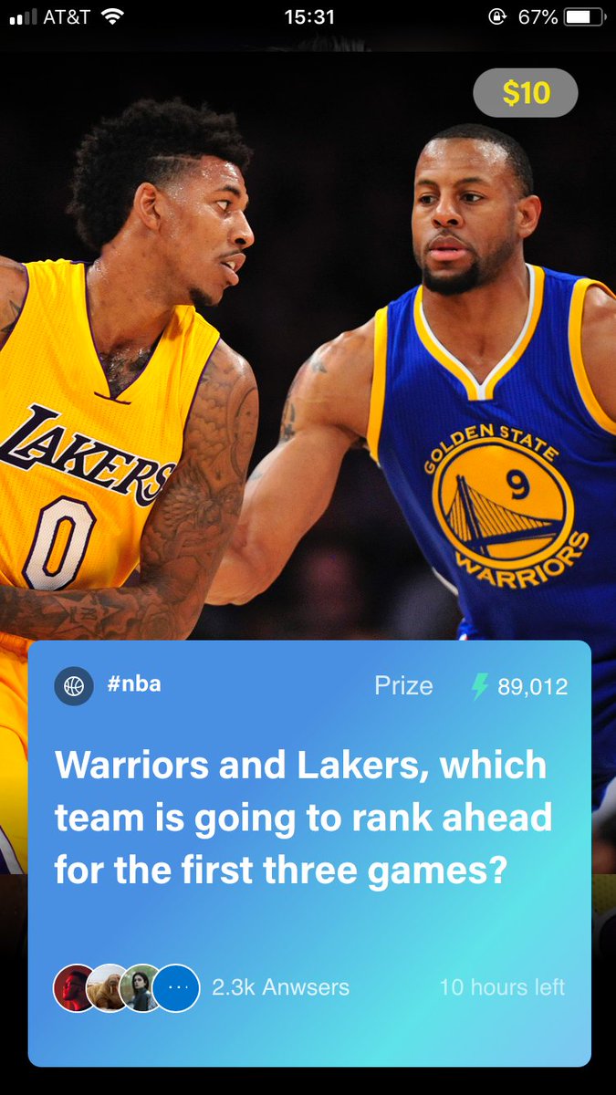 sportfun07's tweet photo. @ABrowny9 Yo! You are a fan of prediction on sports? Here! No deposit! Just make your prediction and win Money!💰 Now come join the beta list!
Win your money💵 now 🔜 https://t.co/hrT0LMn4E2 https://t.co/iWE8Whionk