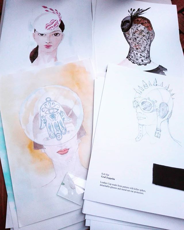 LesIncroyables's tweet photo. Last day of #millinerymaker for us- Theme #sketching

We hope you liked what we posted! We didn't have as much time for the project as we hoped, but it was fun anyway. 
#hats #modiste #milliner #millinery #hüte #studiolife #studio #atelier #lesincroyables #love #hataddict #l… https://t.co/Q0ZOX4lOgM