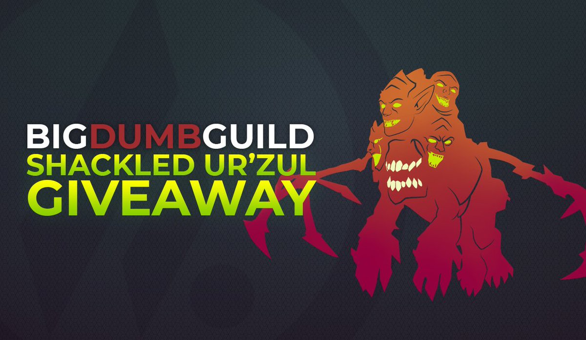 bigdumbgaming's tweet image. Mythic Argus mount #giveaway!!!

US-Horde only.

Next week is the last chance to get a Shackled Ur'zul before the mount no longer drops at 100%.  

RT this and follow us for a chance to ride into BFA on top of this beauty.  Ends 8/4.  Full rules here: bigdumbguild.com/forums/view_po….