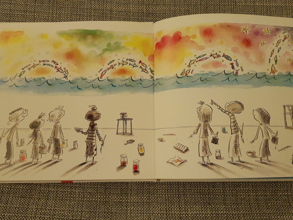 Mustafa_SHN's tweet image. Gökyüzünü boyarken mavi rengi kullanmayı yasaklasak ne yaparsın? Her yasak sana engel olmayıp; kendini aşmanı, düşünme yeteneğini geliştirmeni de sağlayabilir. Bu akşam kısacık bir çocuk kitabında okudum bu öğretiyi, bazı şeylere baştan başlamak lazım. @peterhreynolds #skycolour